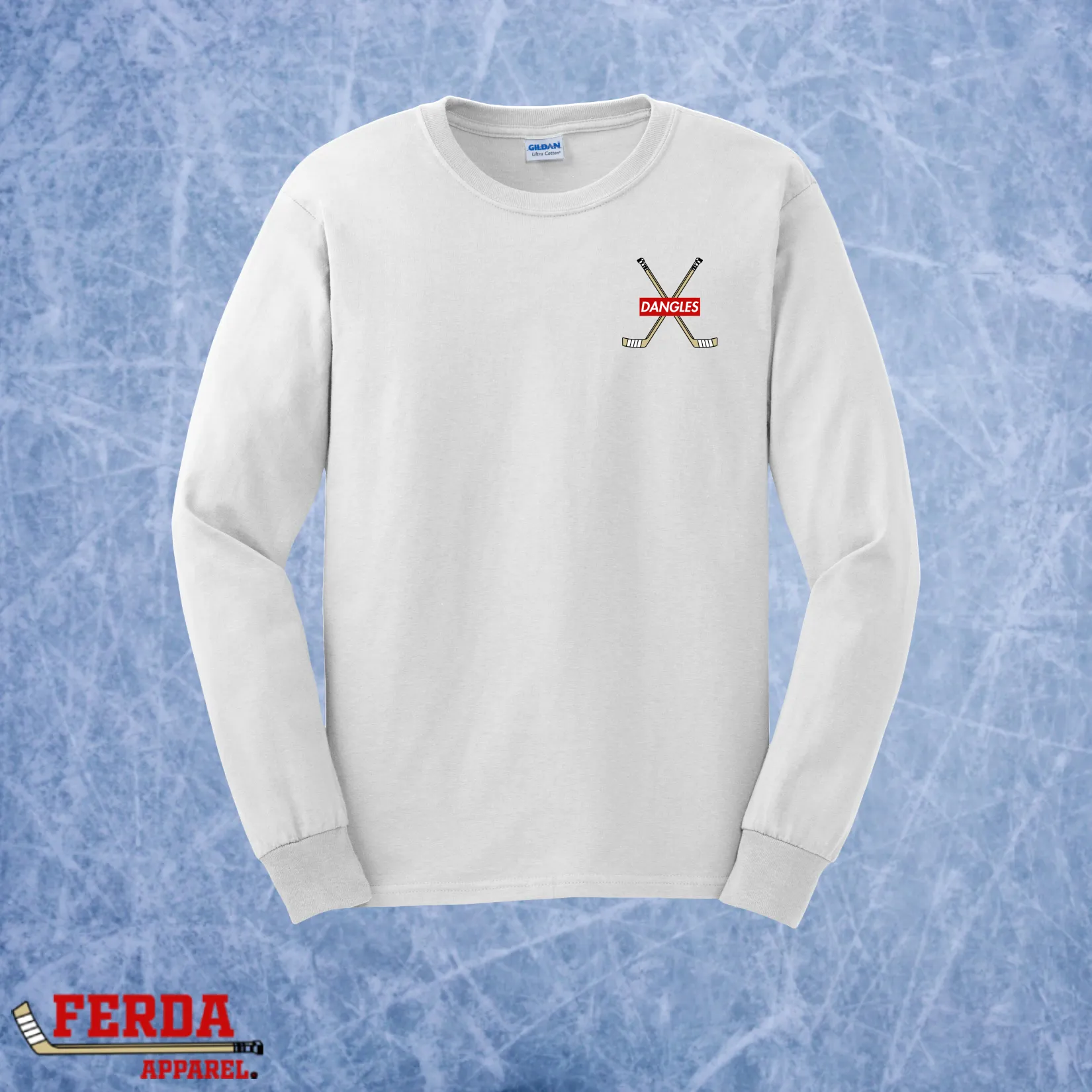 Dangles Branded Corner Hockey Long Sleeve Shirt Unisex