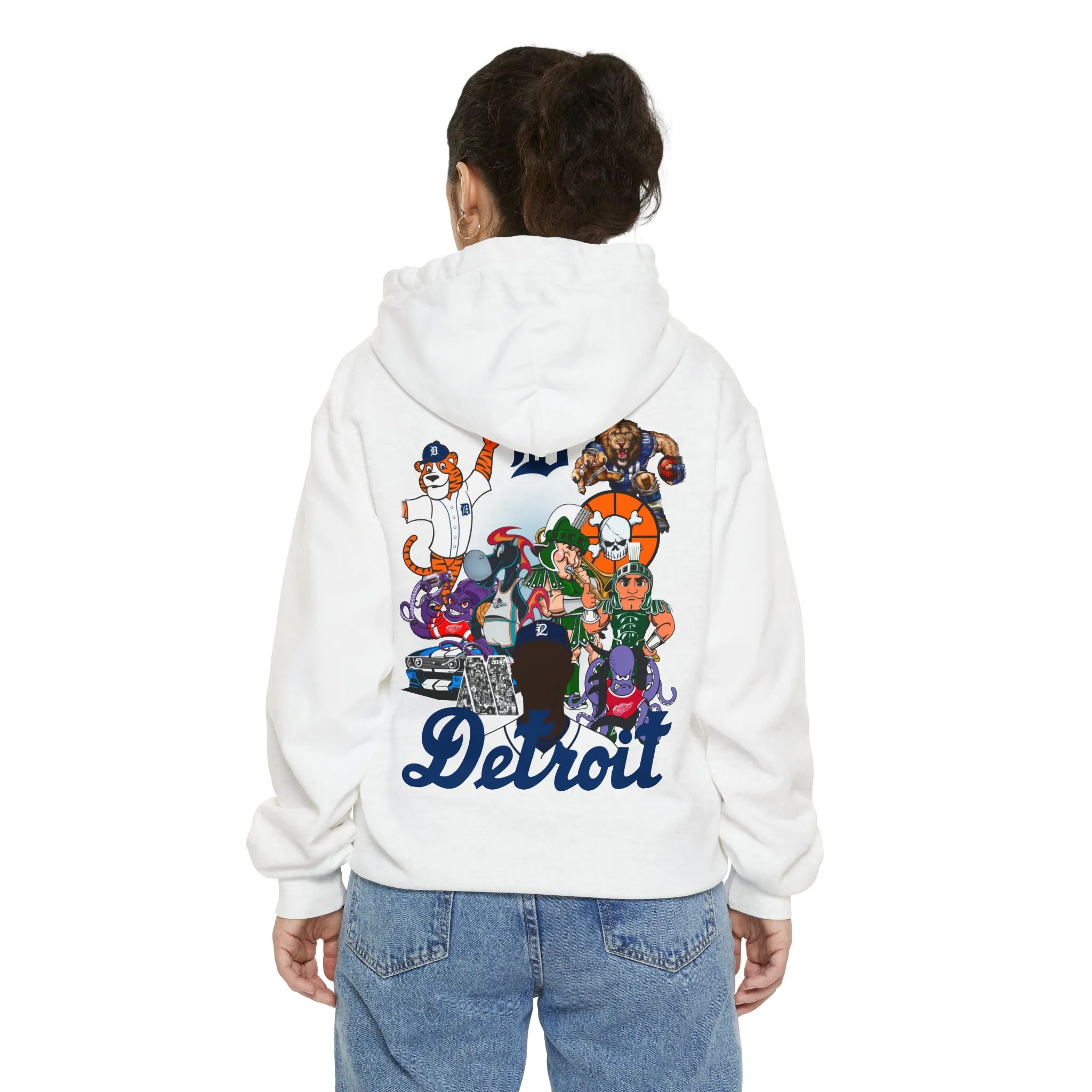 Detroit Mascots Hoodie Green