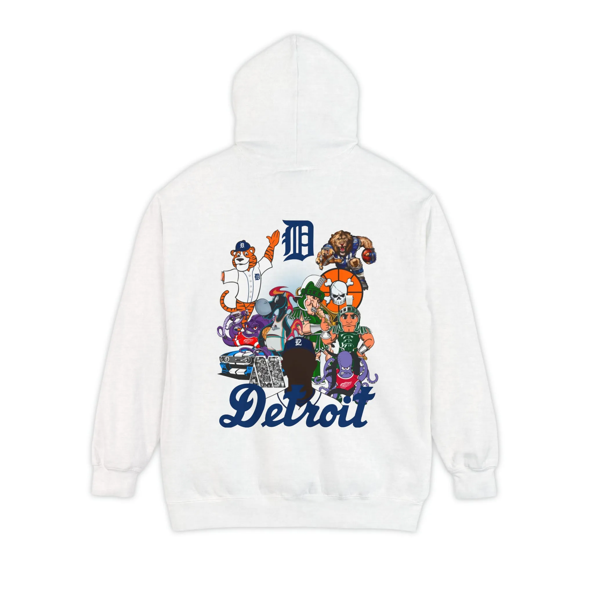 Detroit Mascots Hoodie Green