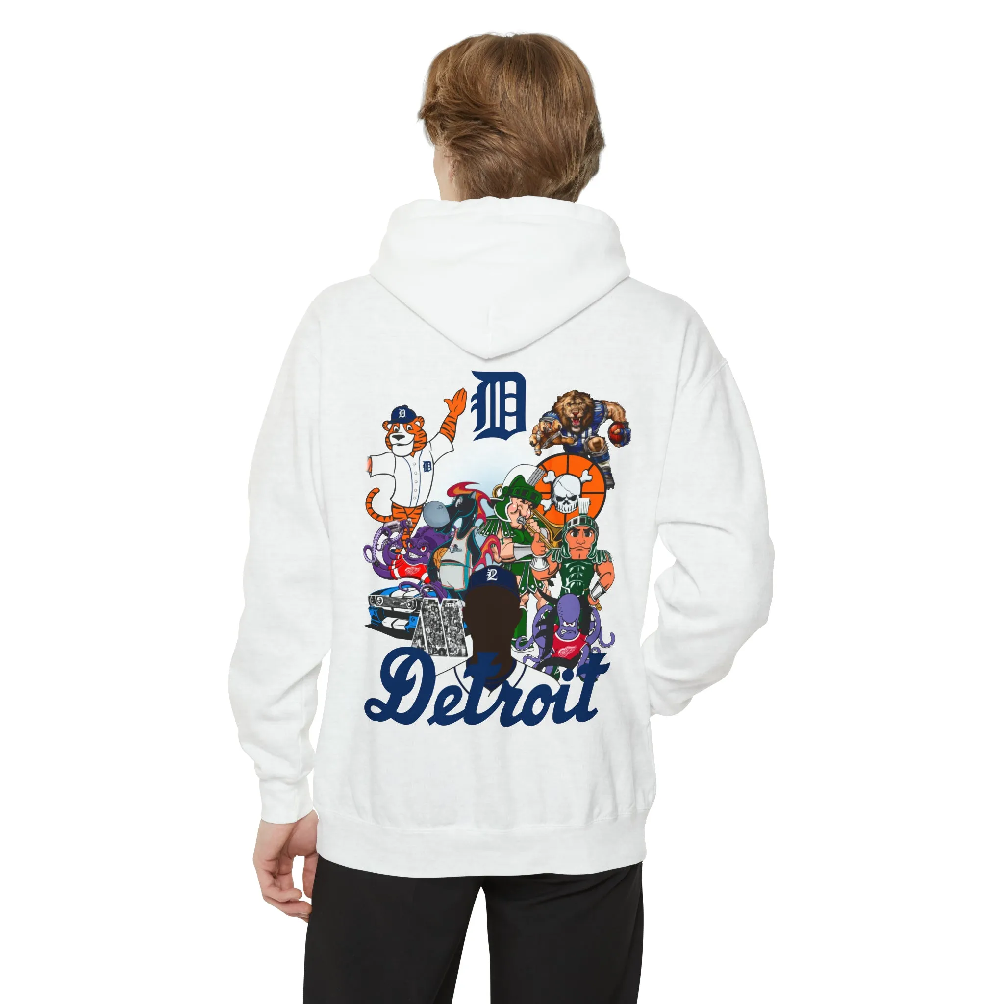 Detroit Mascots Hoodie Green