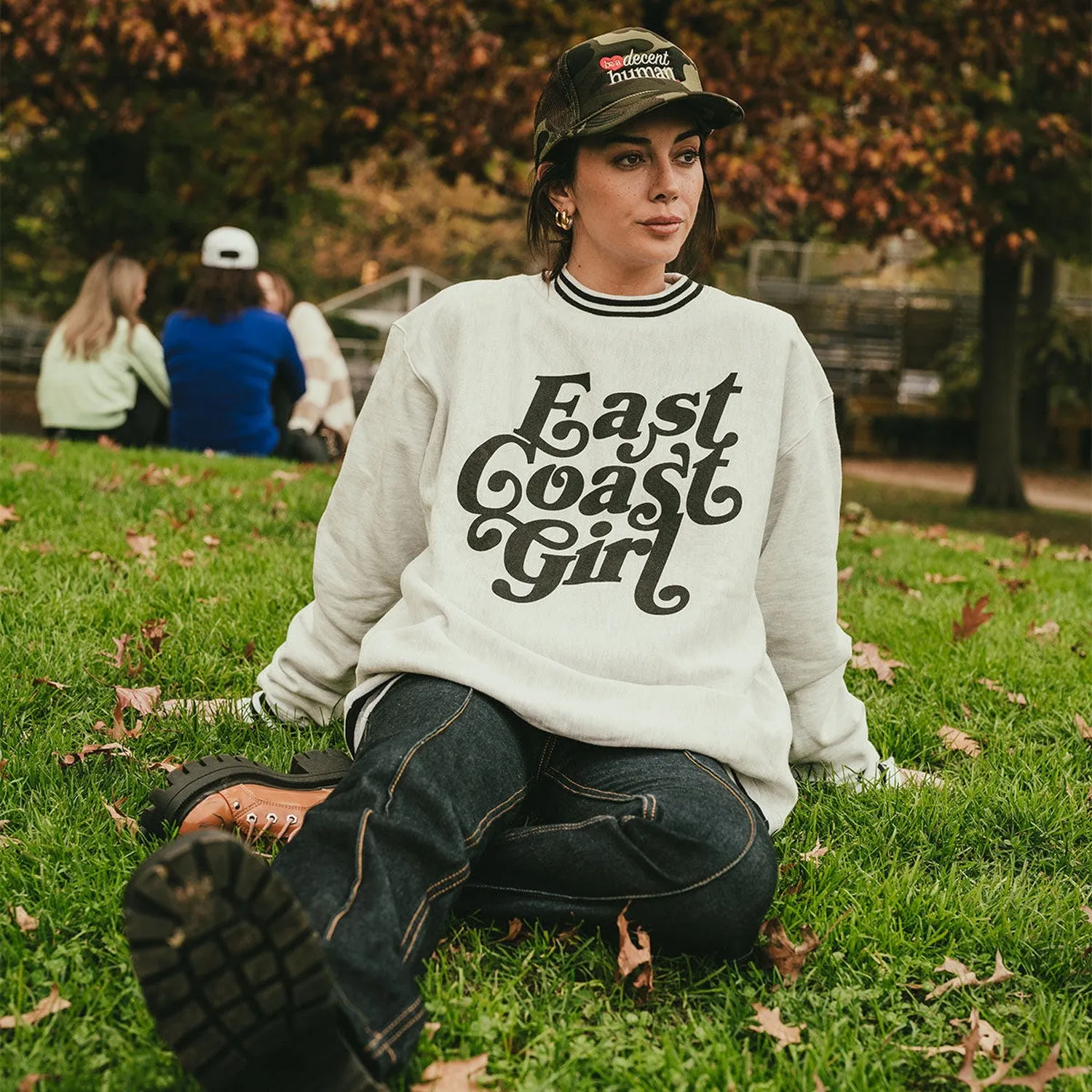 East Coast Girl Ribbed Champion Crewneck