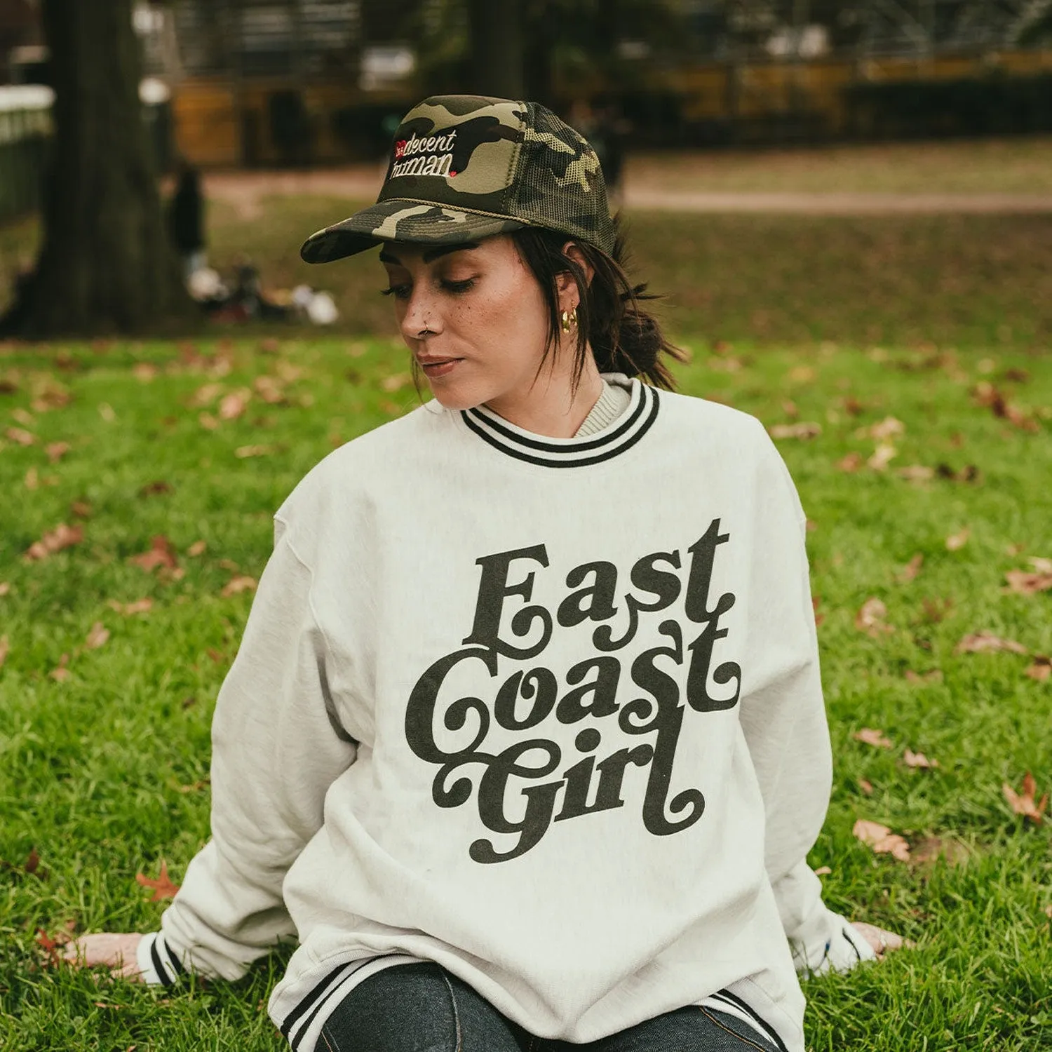 East Coast Girl Ribbed Champion Crewneck