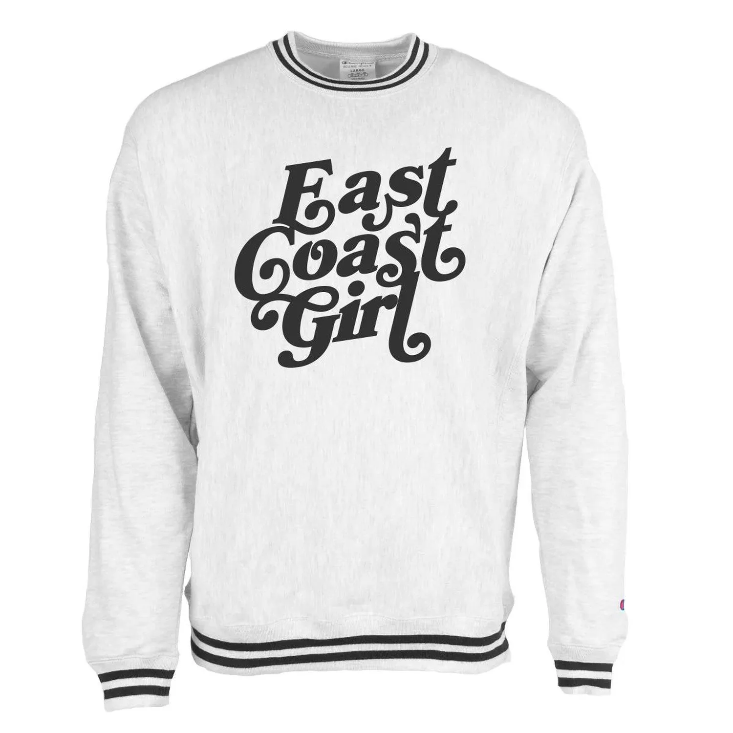 East Coast Girl Ribbed Champion Crewneck