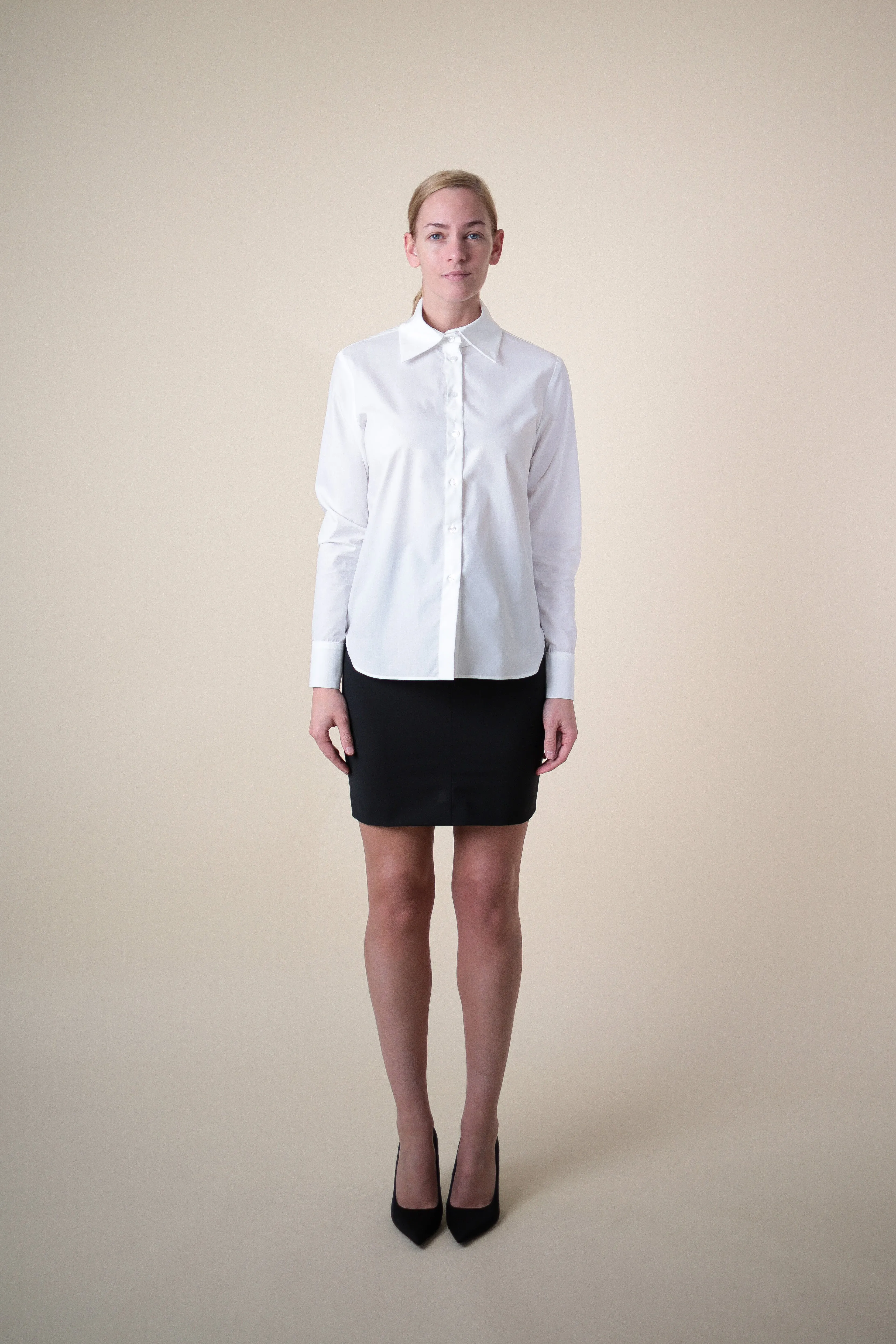 EHE Apparel Elena Oxford Shirt - White