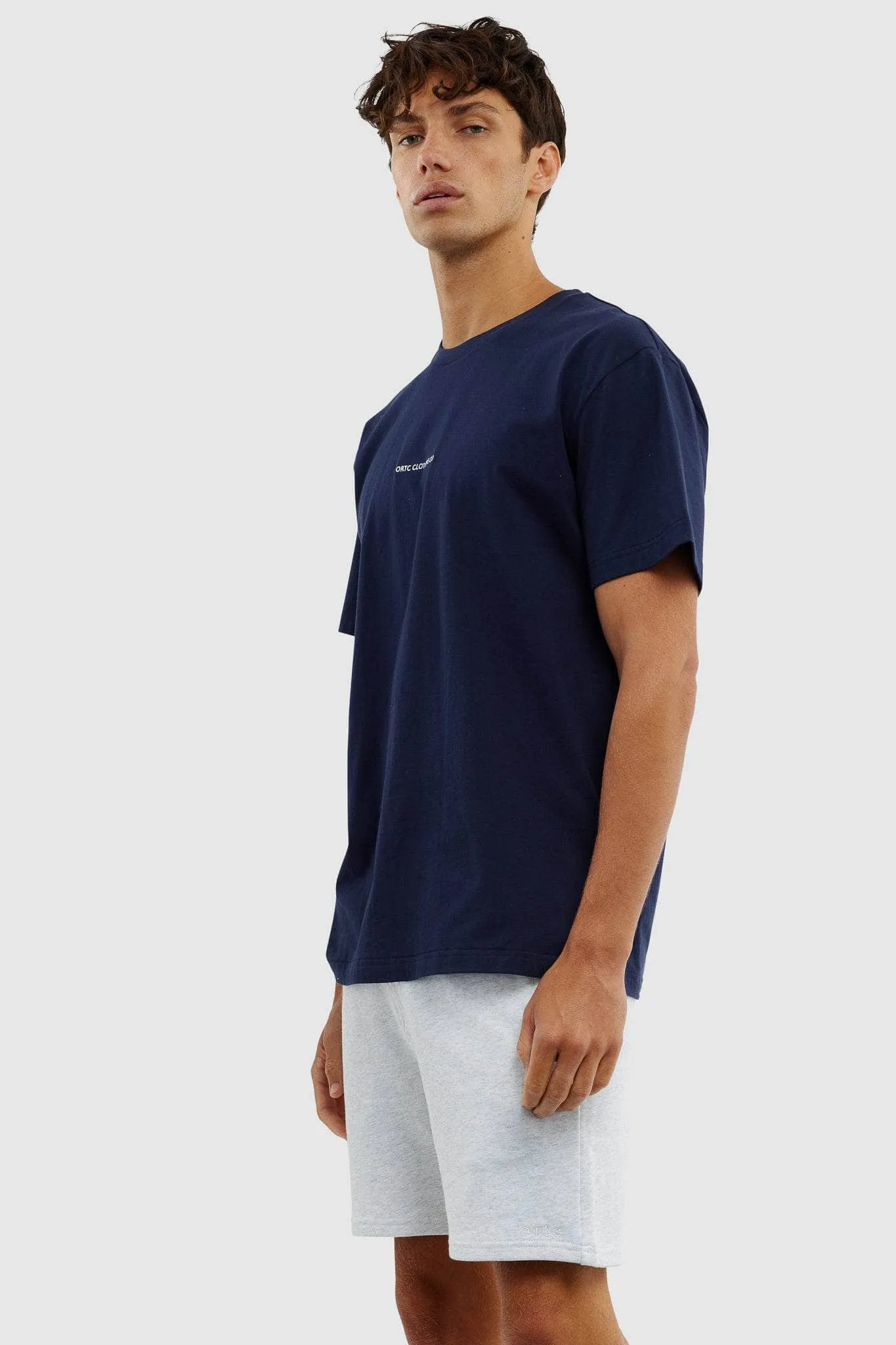 Embroidered Logo T Shirt Navy