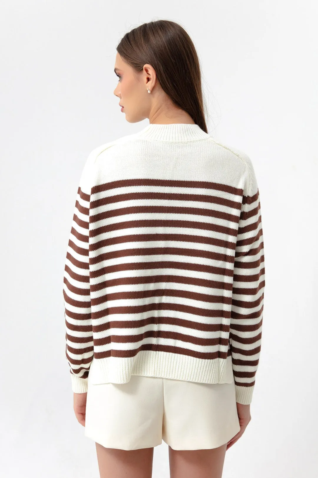 Female Fisherman Neckline Triko Sweater