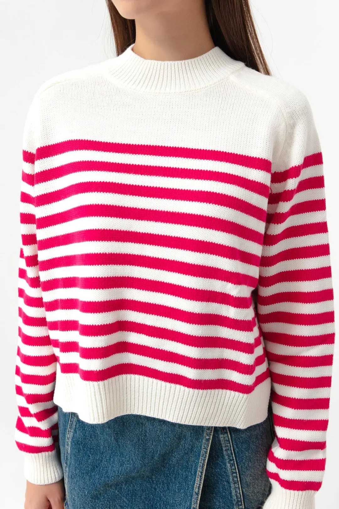 Female Fisherman Neckline Triko Sweater