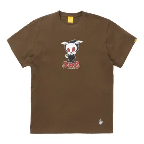 #FR2 EVIL RABBIT T-SHIRT-BROWN