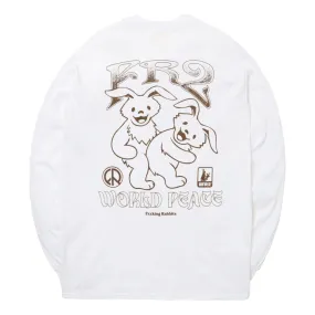 #FR2 WORLD PEACE L/S T-SHIRT-WHITE