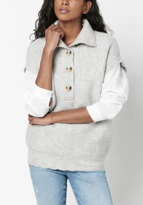 Funnel Neck Larissa Sweater Vest - SW0535F