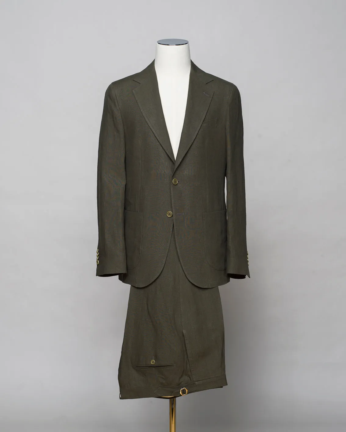 Gaiola Linen Suit / Dark Green