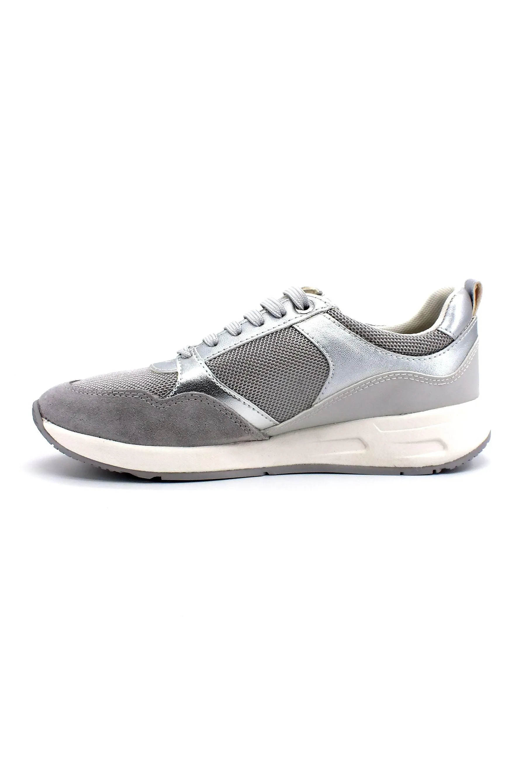 GEOX Bulmya Sneaker Donna Silver Grey D35NQA0NF14C0898