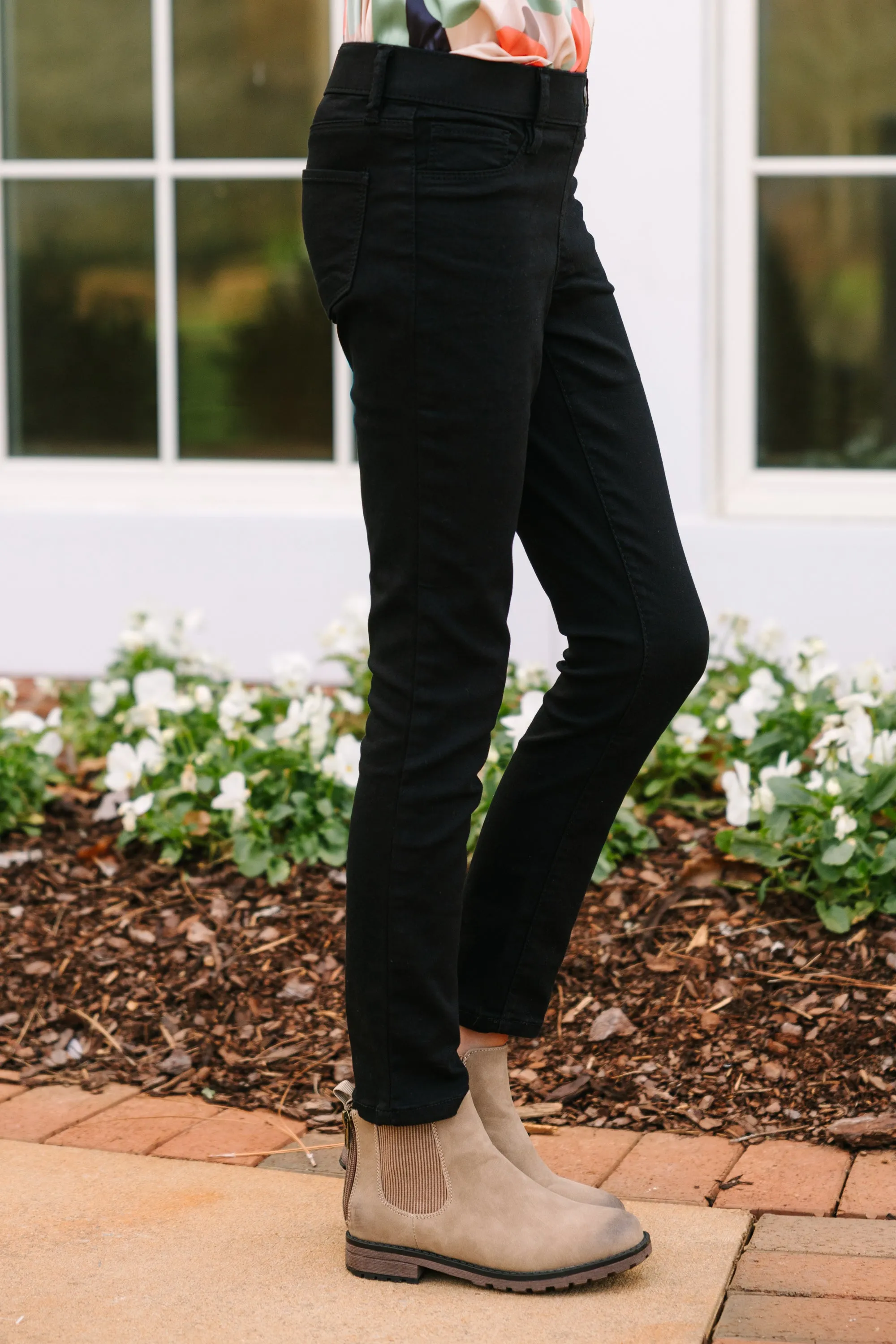 Girls: Go For It Black Skinny Jeans