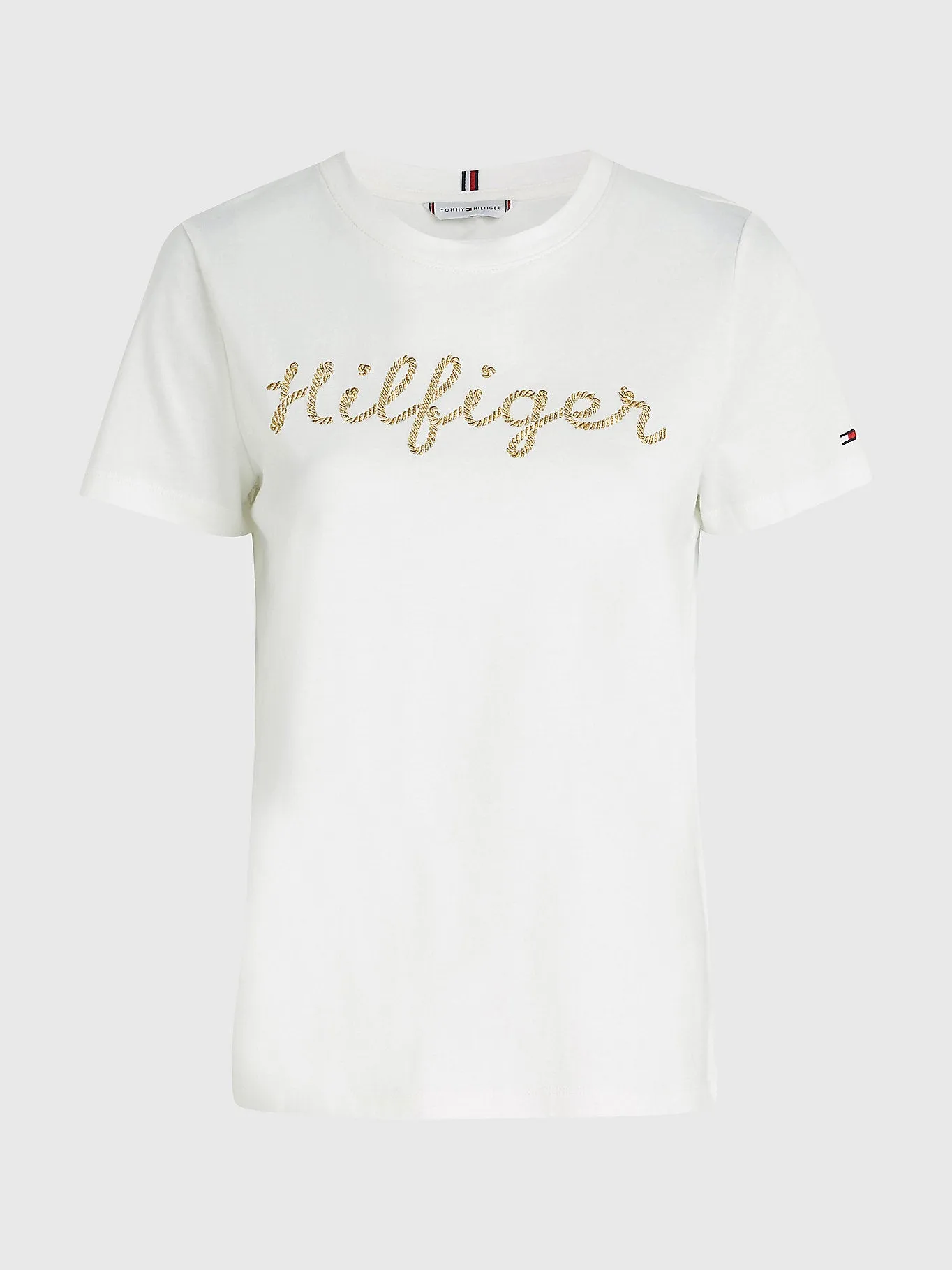 Gold LOGO JERSEY T-SHIRT TOMMY HILFIGER