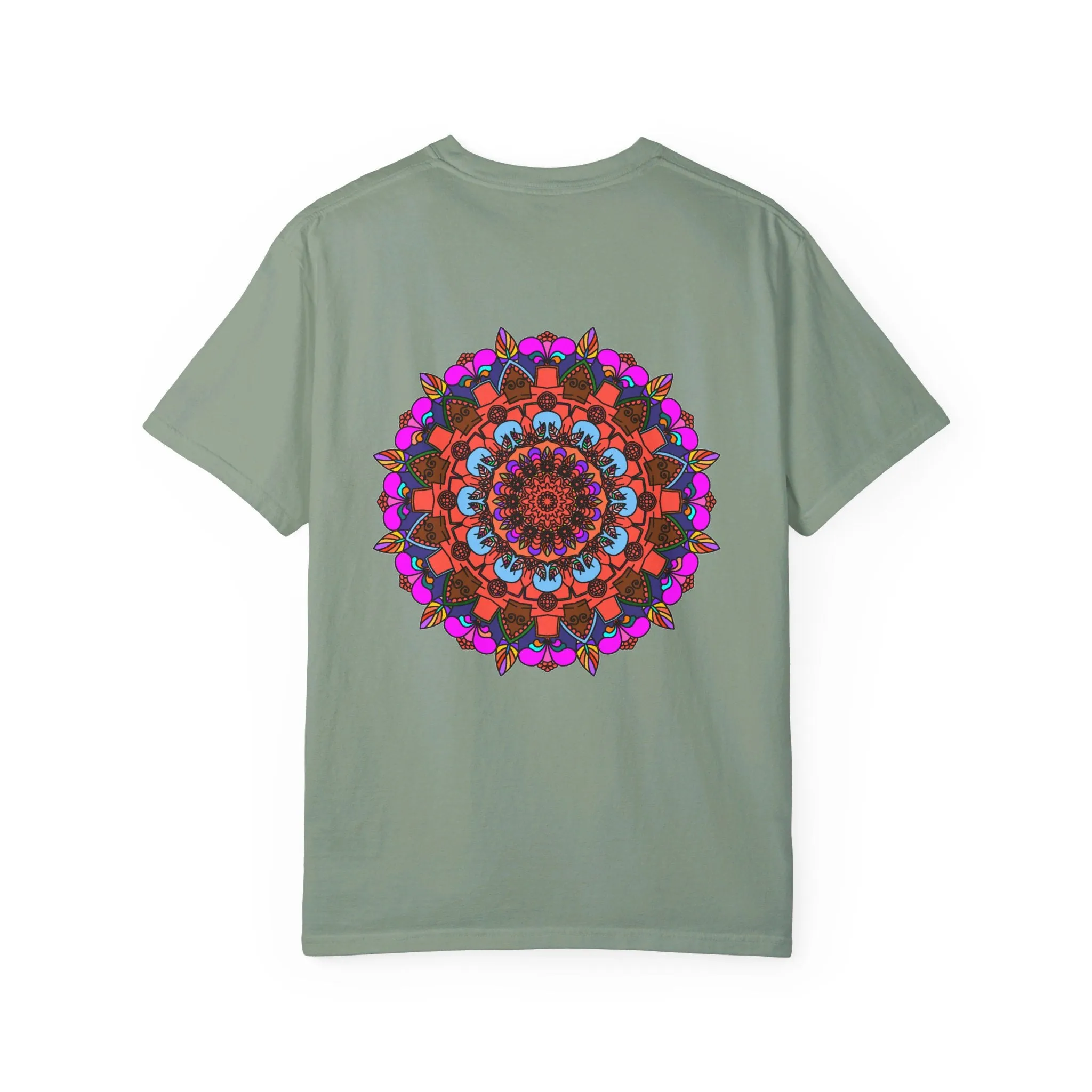 Handmade Mandala Design T-Shirt - 100% Ring-Spun Cotton