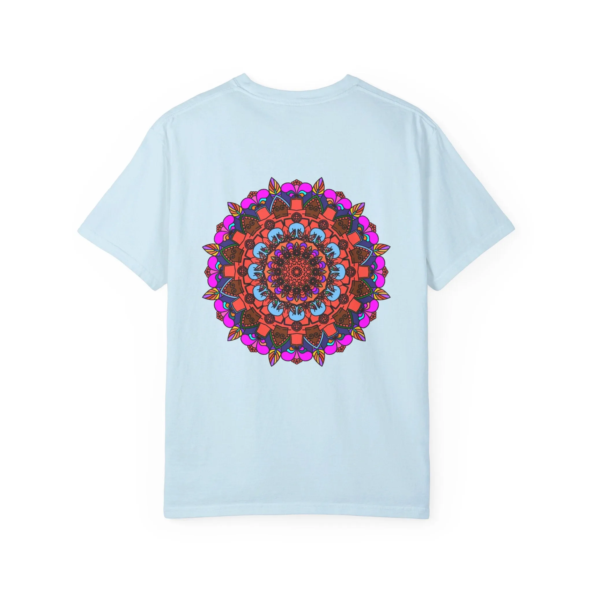 Handmade Mandala Design T-Shirt - 100% Ring-Spun Cotton