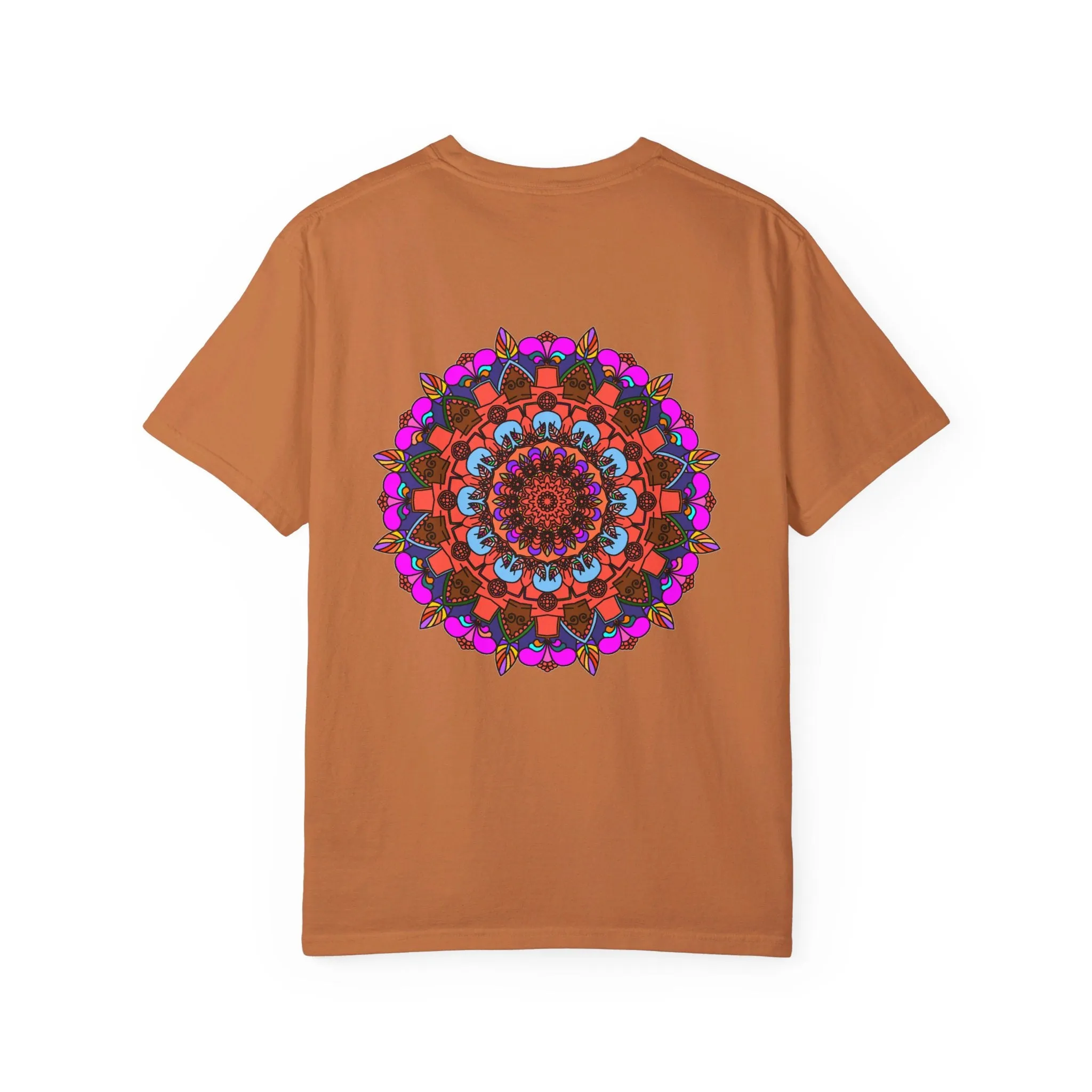 Handmade Mandala Design T-Shirt - 100% Ring-Spun Cotton