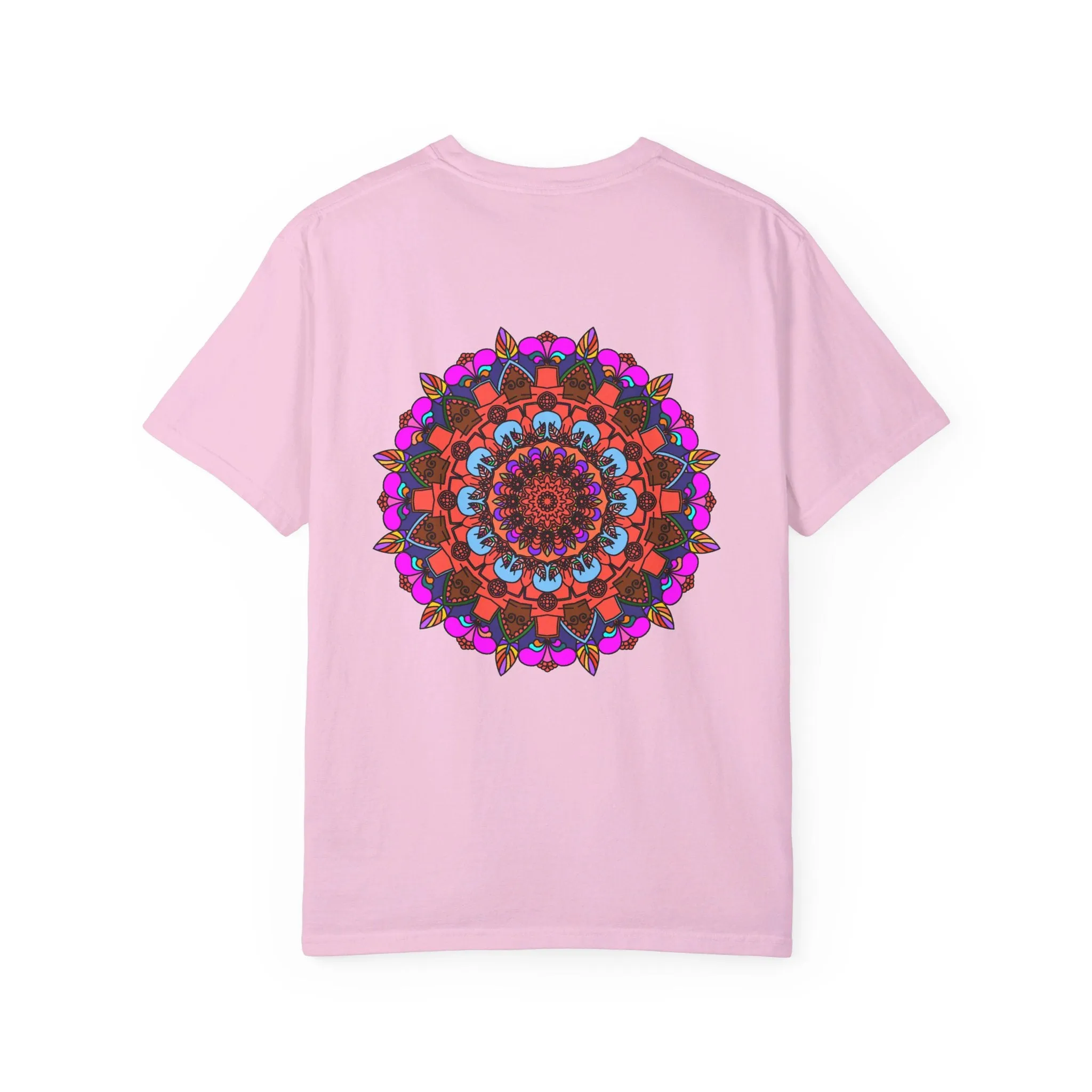 Handmade Mandala Design T-Shirt - 100% Ring-Spun Cotton