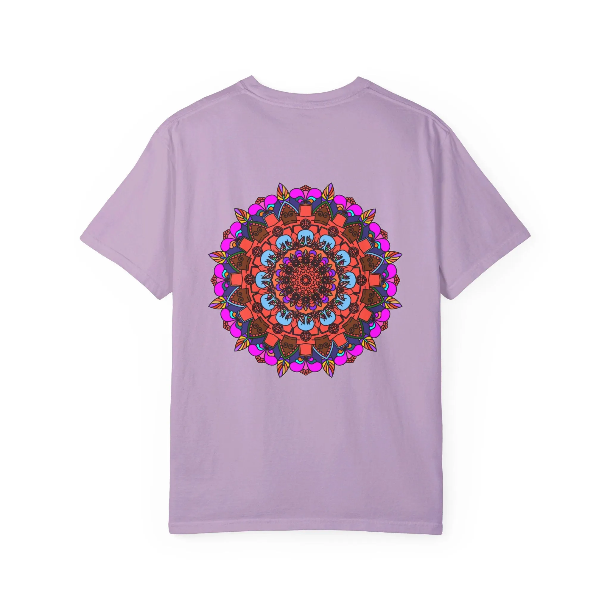 Handmade Mandala Design T-Shirt - 100% Ring-Spun Cotton