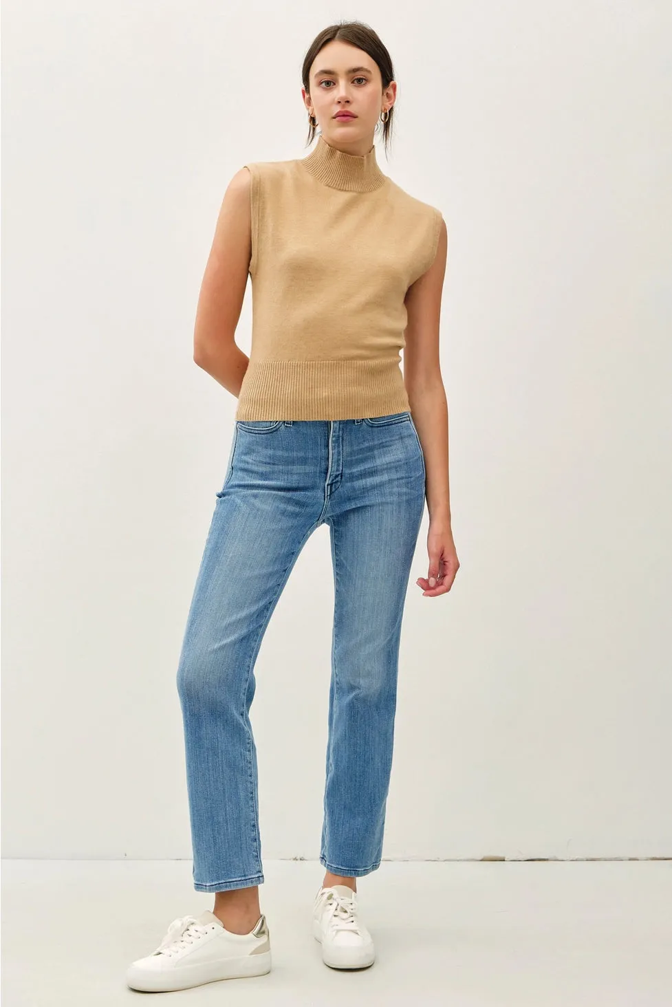 Hannah Turtleneck Sweater Tank