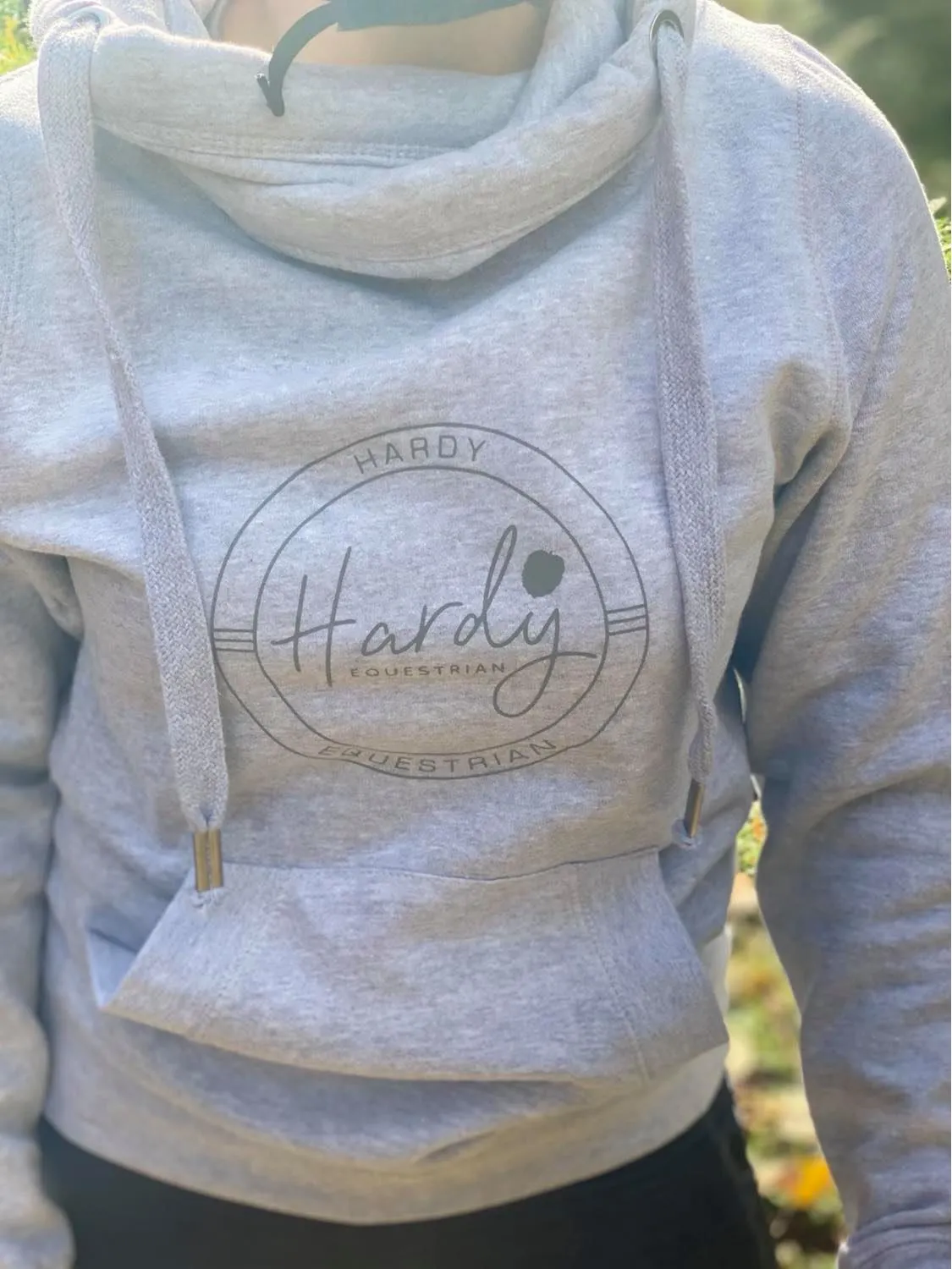 Hardy Equestrian Women's Cowl Neck Grey Hoodie