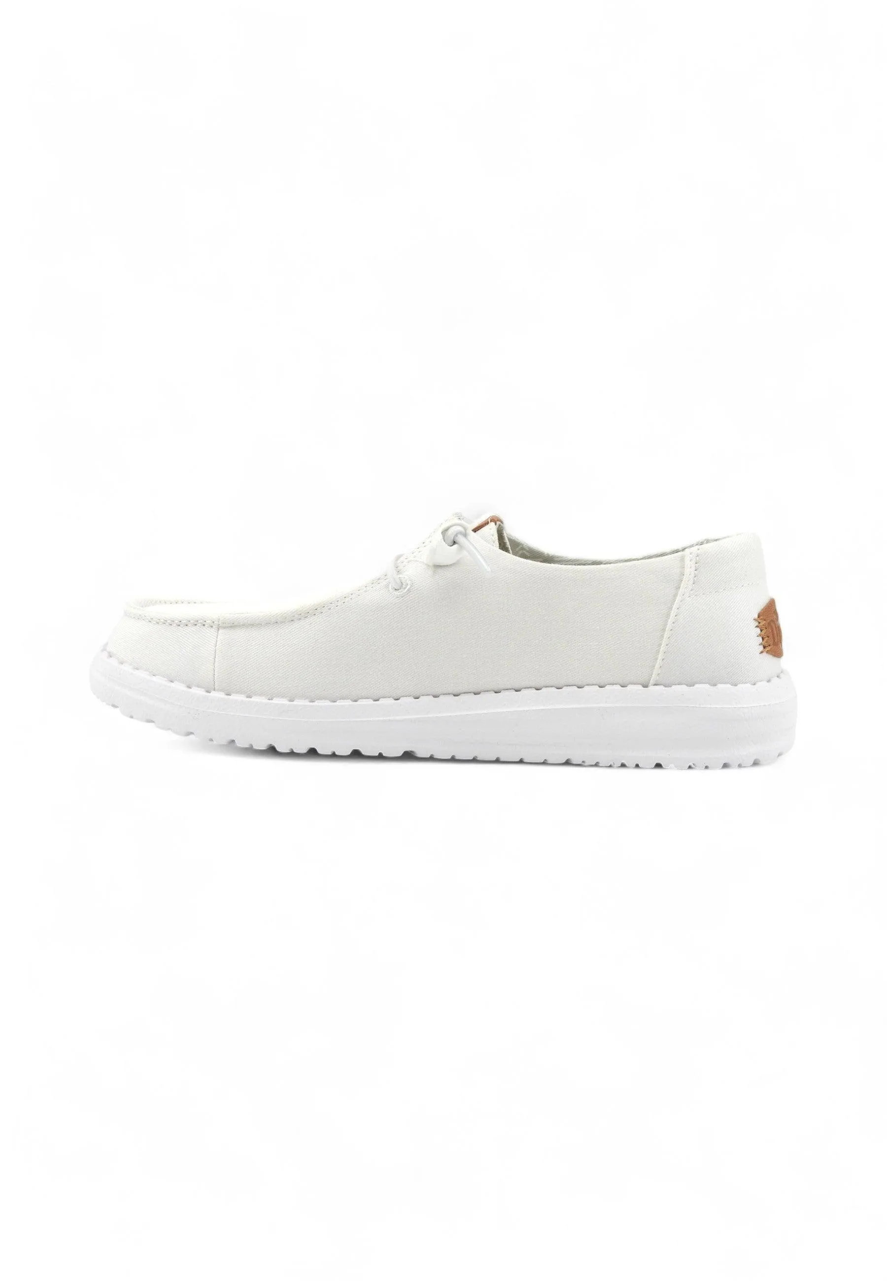 HEY DUDE Wendy Canvas Sneaker Vela Donna White 40902-100