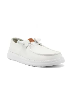 HEY DUDE Wendy Canvas Sneaker Vela Donna White 40902-100