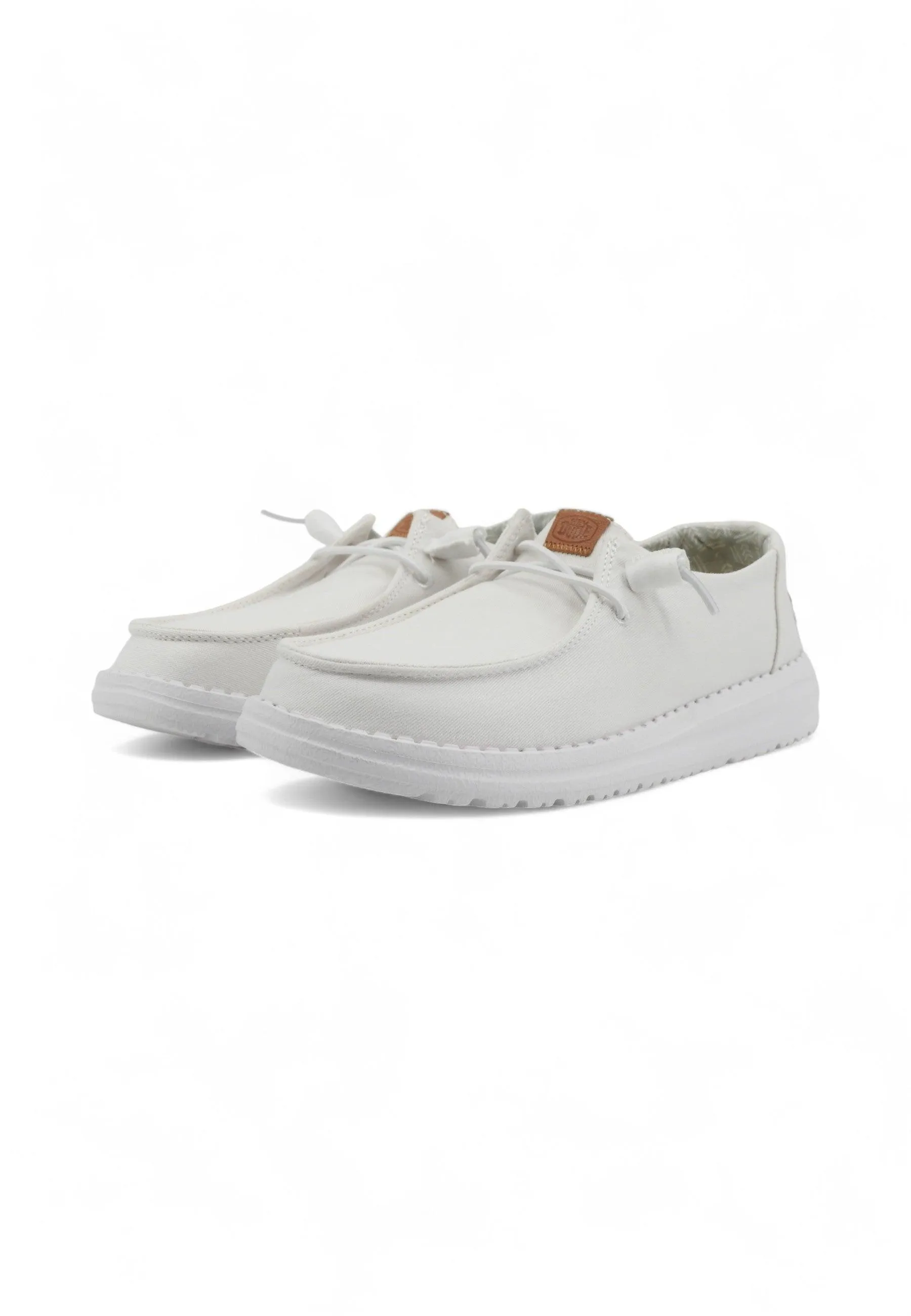 HEY DUDE Wendy Canvas Sneaker Vela Donna White 40902-100