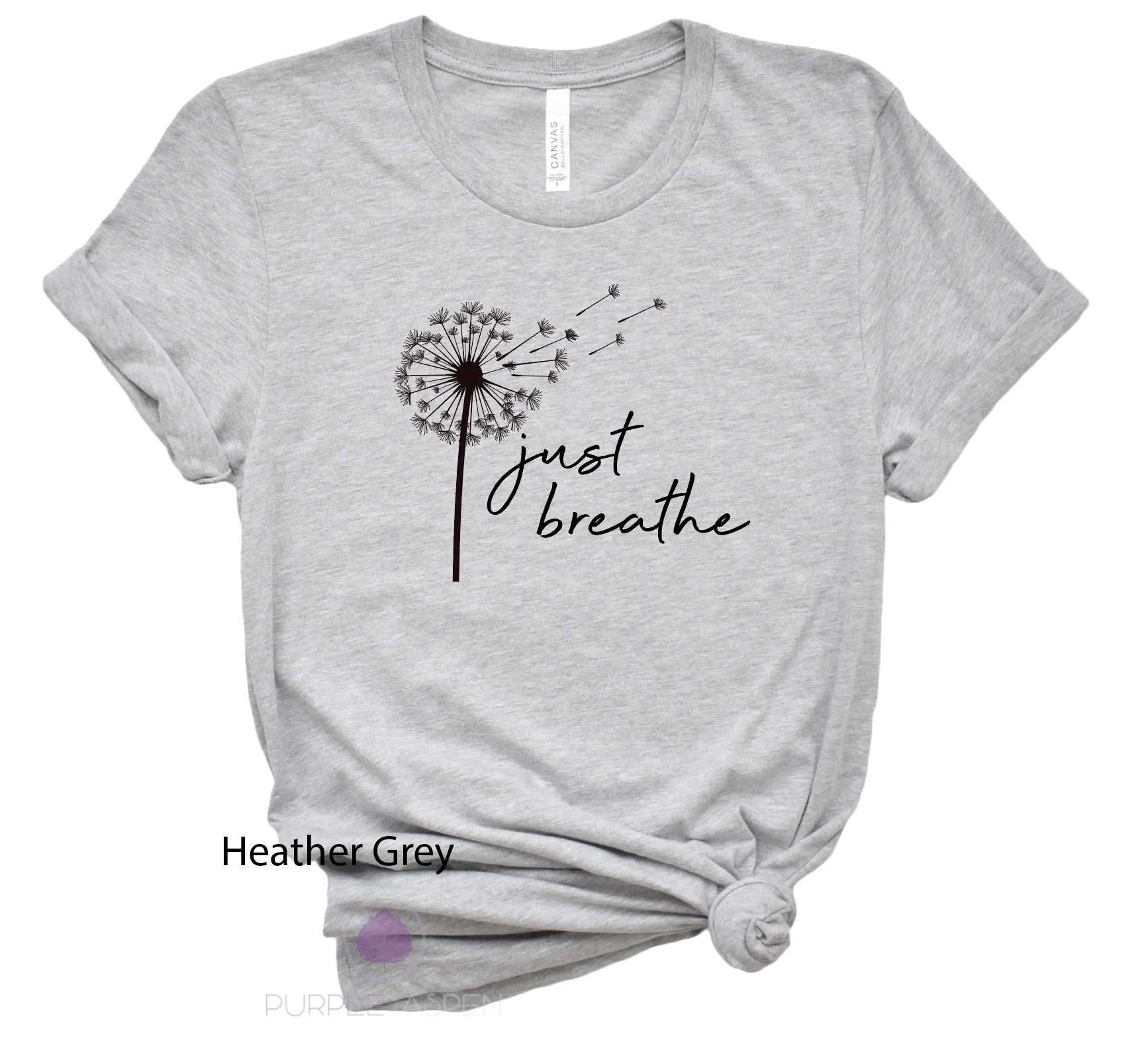 Just Breathe Dandelion Tshirt