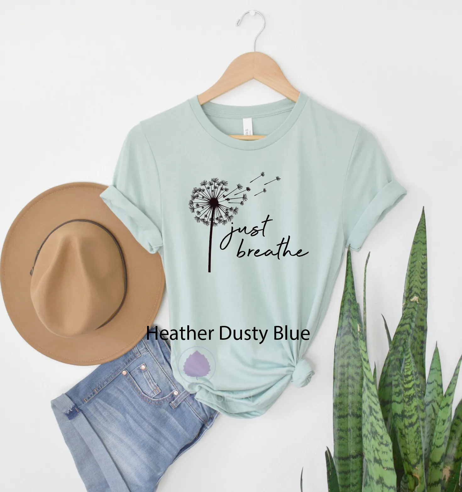 Just Breathe Dandelion Tshirt