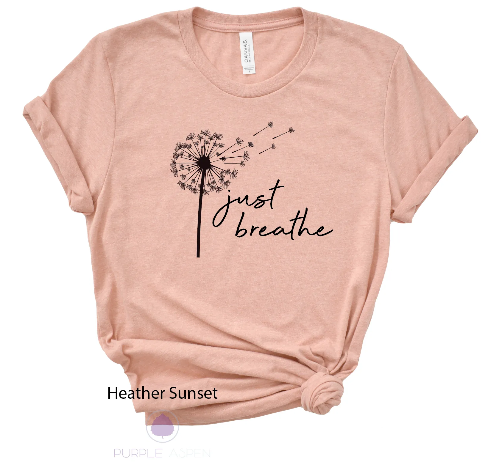 Just Breathe Dandelion Tshirt