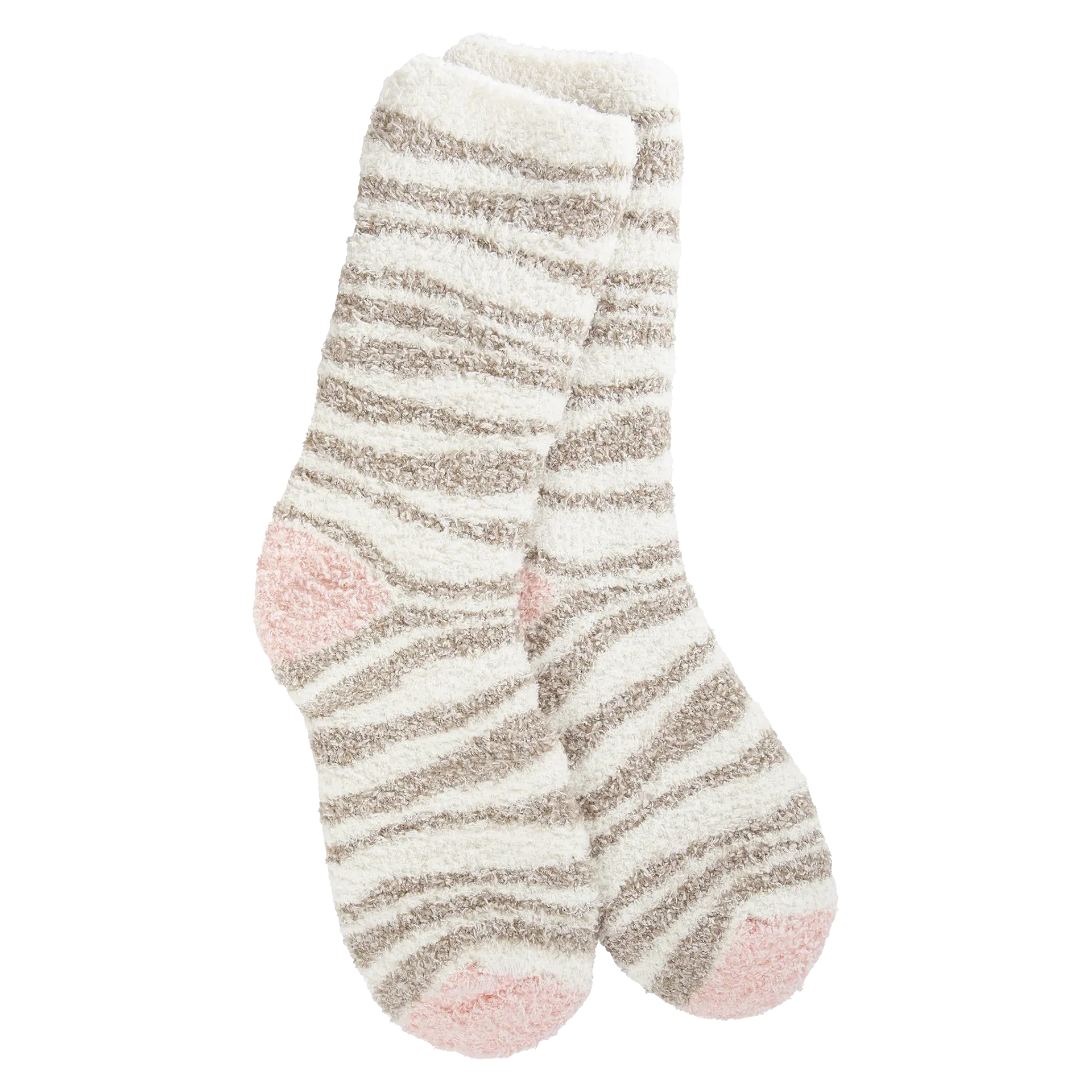 Knit Pickin Crew Socks - Neutral Zebra