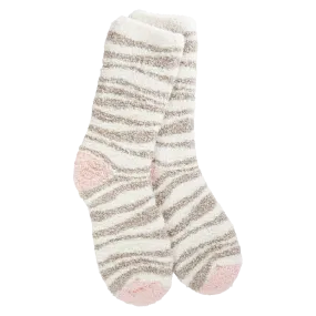 Knit Pickin Crew Socks - Neutral Zebra