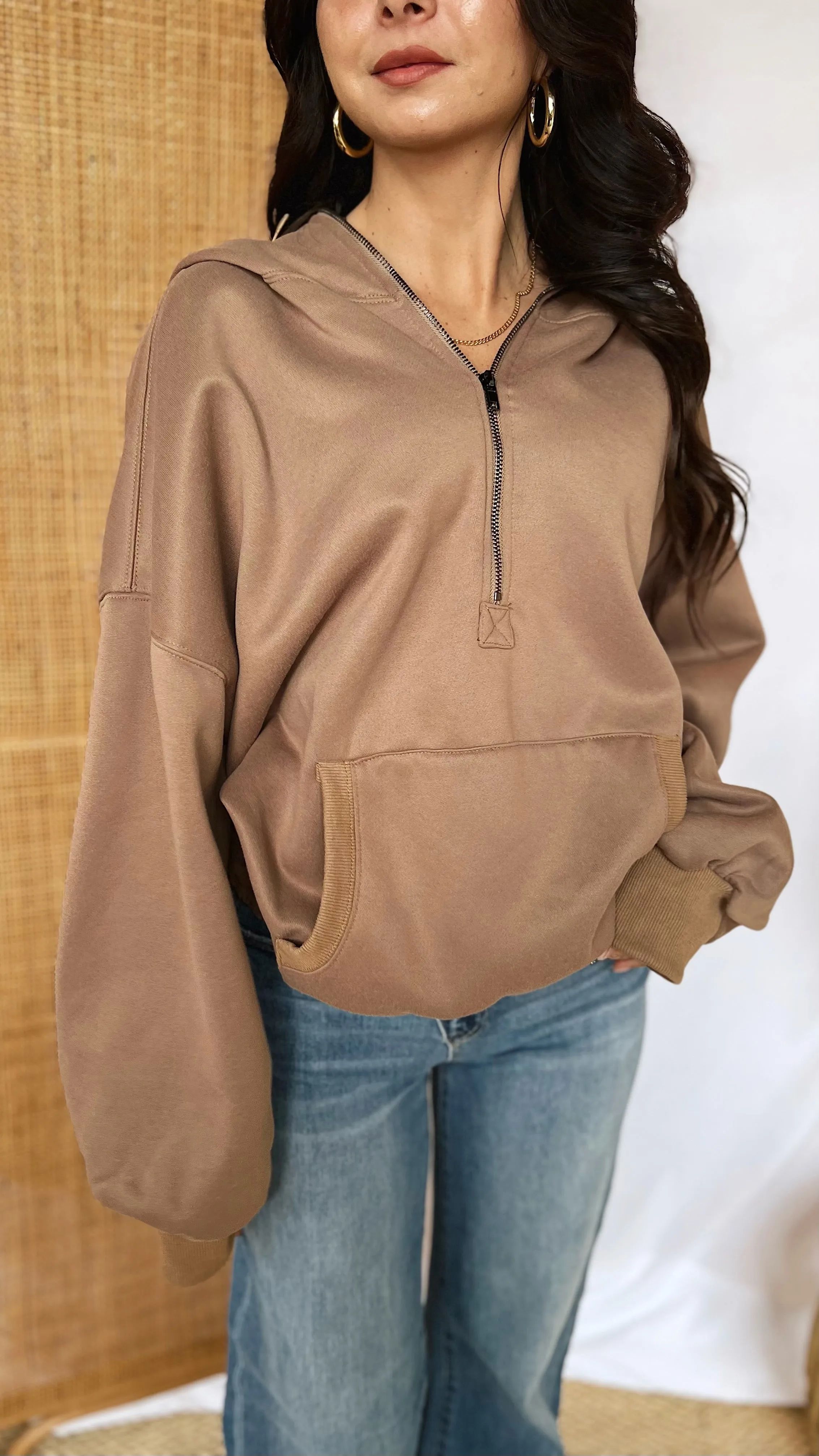 Malia Mocha Pullover Hoodie