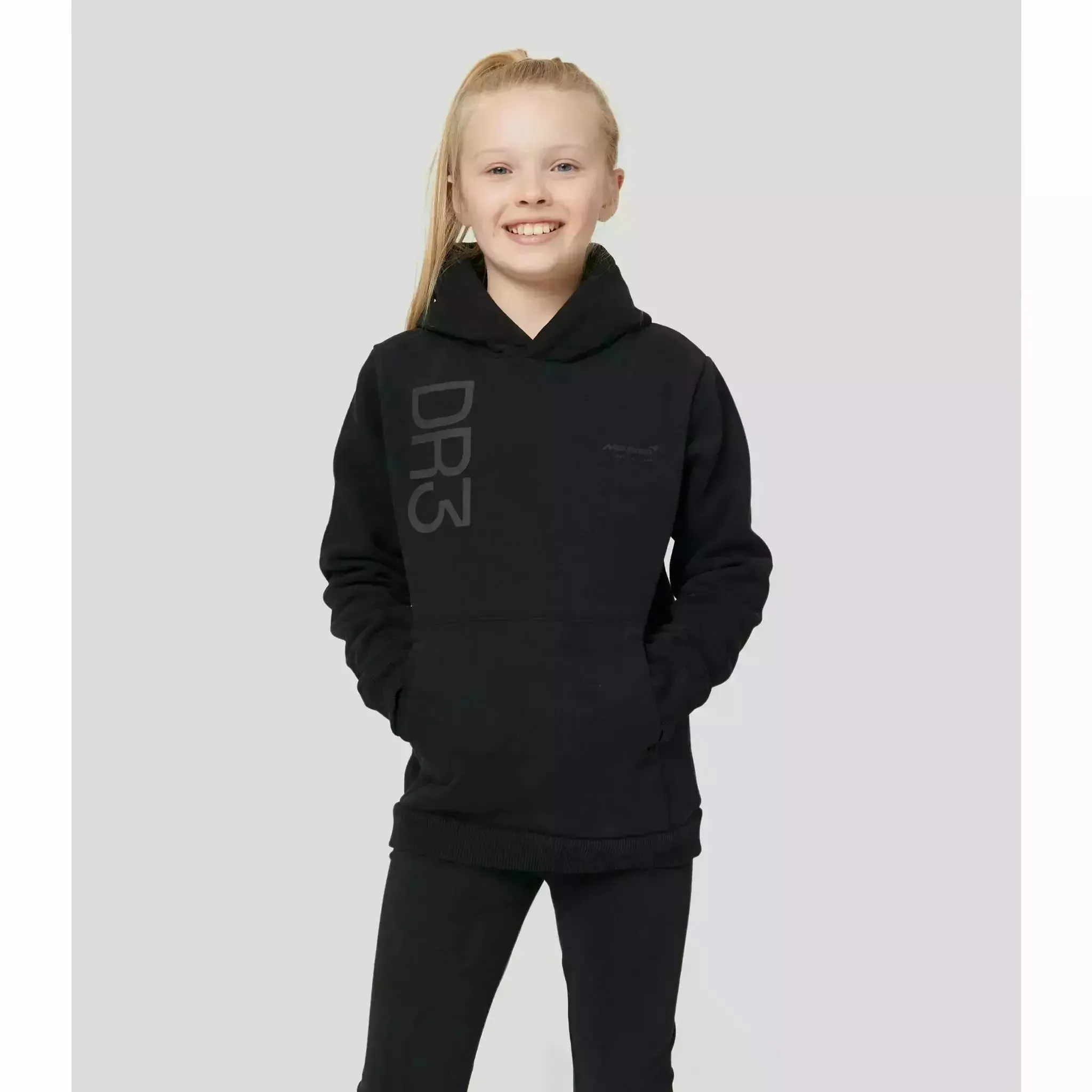 McLaren F1 Kids Daniel Ricciardo Core Hoodie- Youth Black