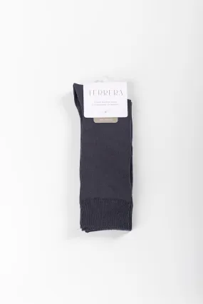 Mens' 2-pack Crew Length Bamboo Socks - Grey