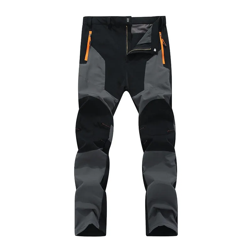 Men's Pants Breathable Waterproof Hiking Outdoor Climbing Thin Elasticity Quick Dry Trousers | S11111