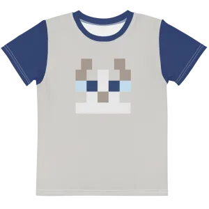 Minecraft Cat Kids Short Sleeve T-Shirt