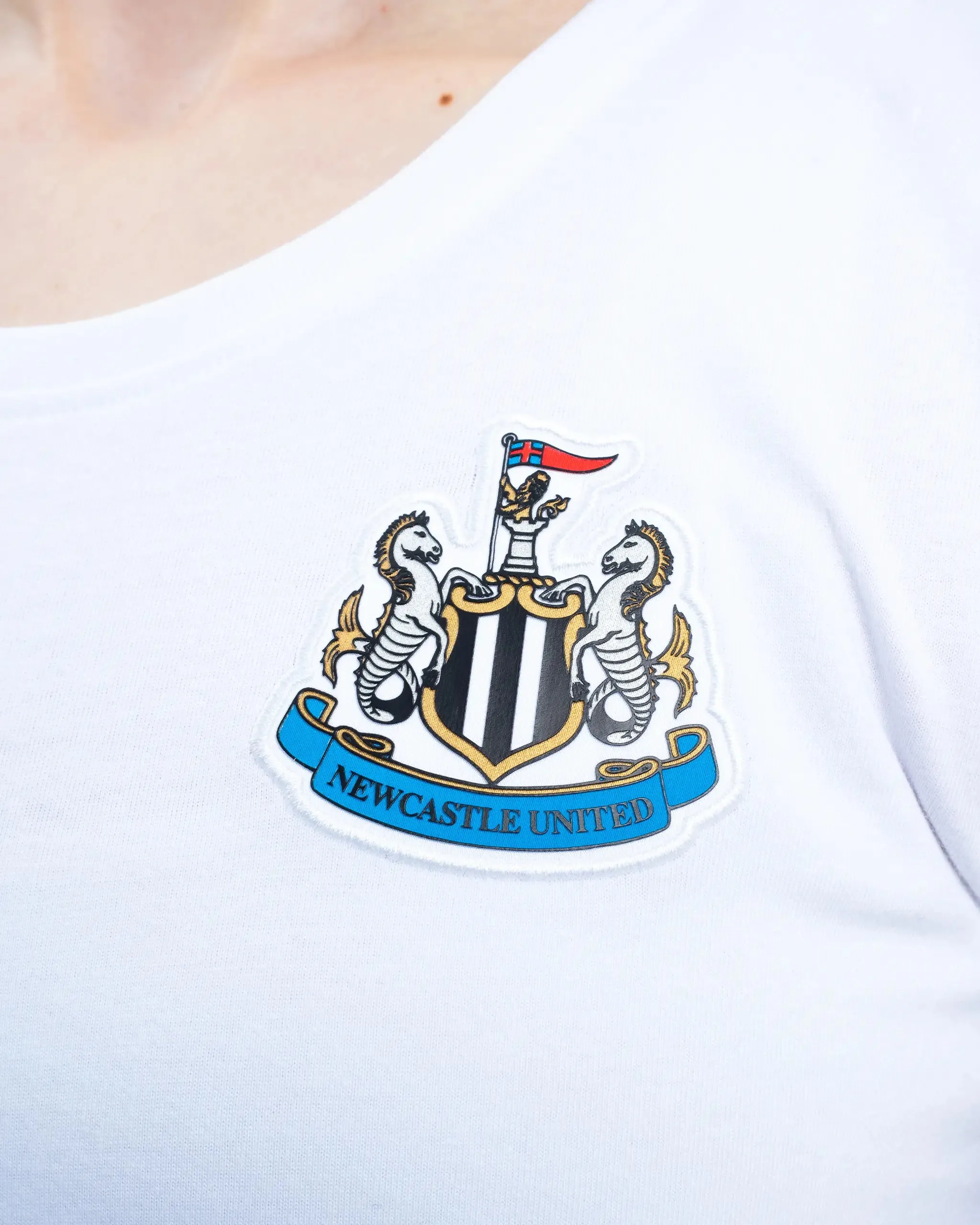 Newcastle United Women's White Terrace Crest T-Shirt