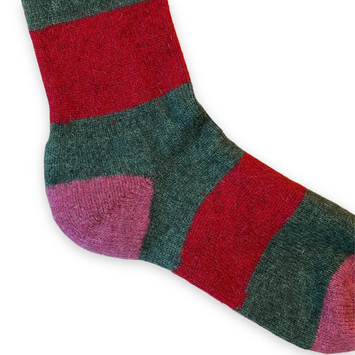 Noble Wilde Hoop Stripe Sock jungle base