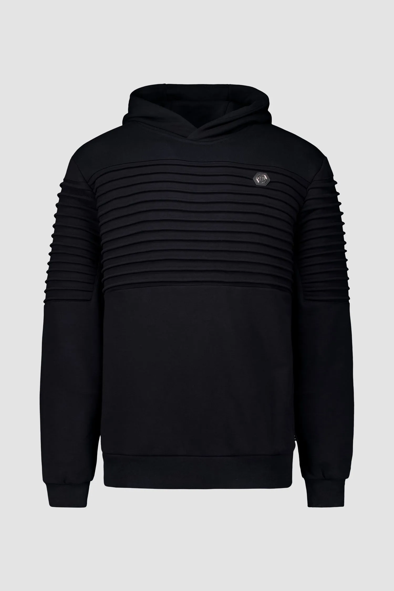 Philipp Plein Black Gothic Plein Hoodie