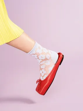 Pop Sheer Crew Sock