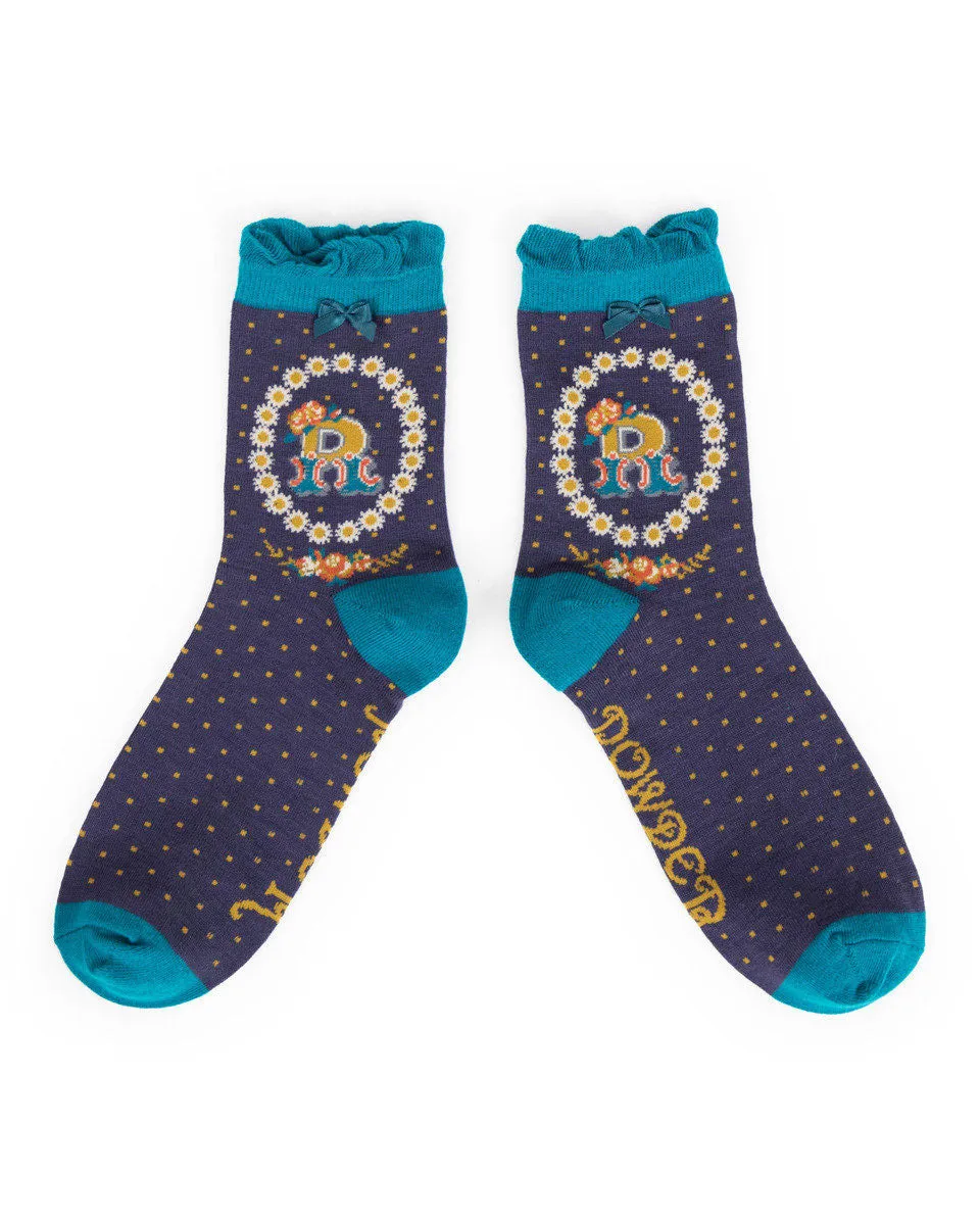 Powder - Alphabet socks R