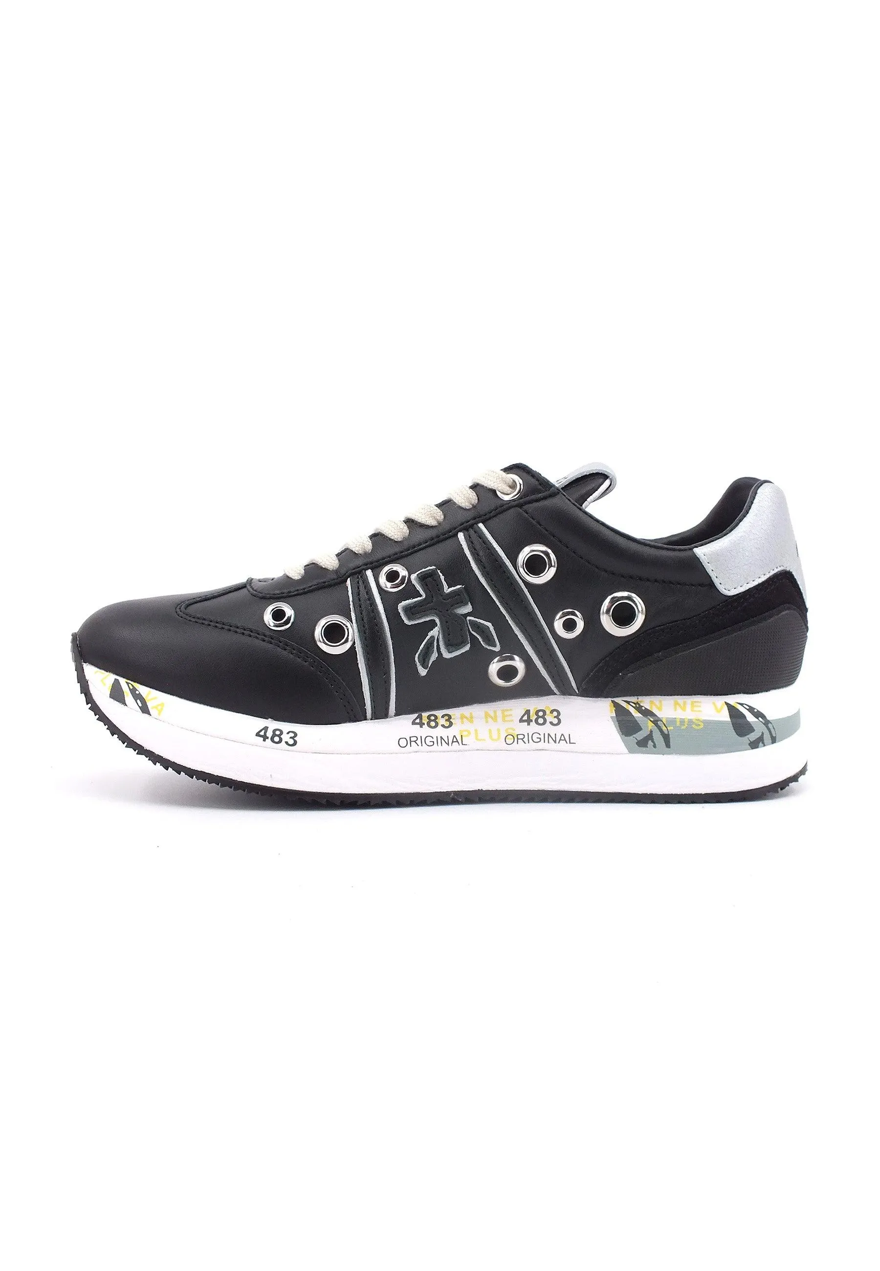 PREMIATA Sneaker Borchie Donna Black CONNY-6553