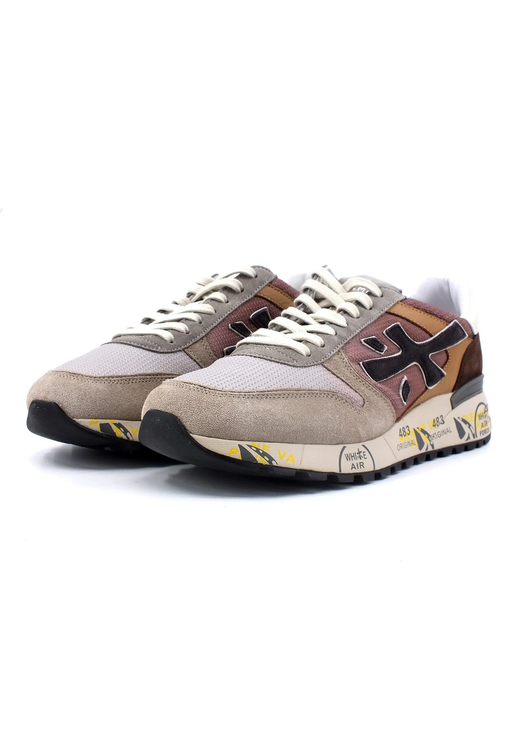 PREMIATA Sneaker Uomo Grey Brown MICK-6414