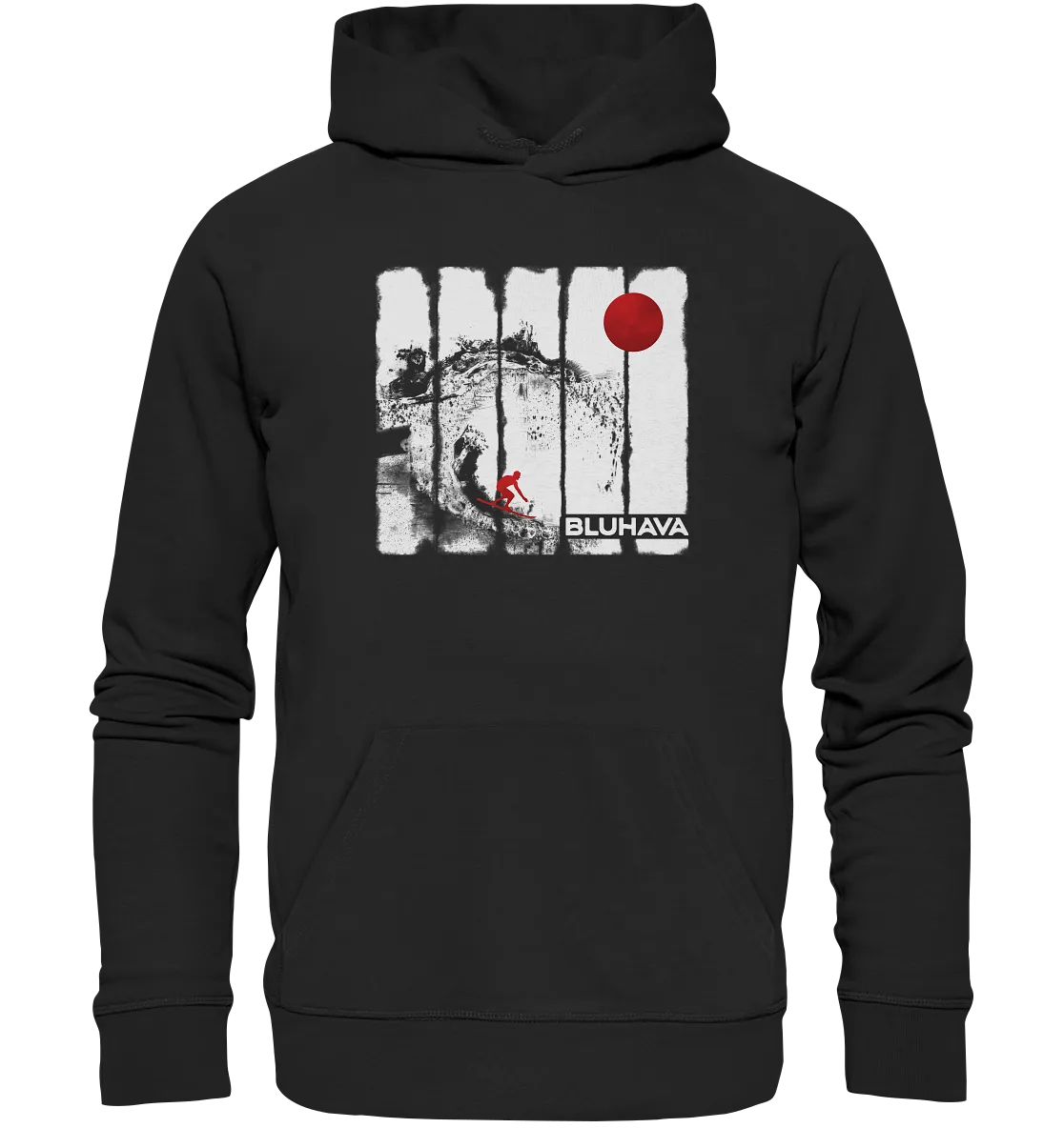 "Oceansplash Red Moon Driver" - Unisex Premium Organic Hoodie