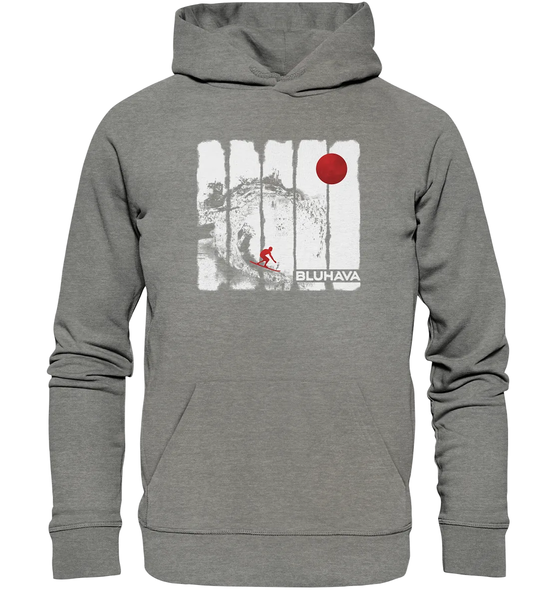 "Oceansplash Red Moon Driver" - Unisex Premium Organic Hoodie