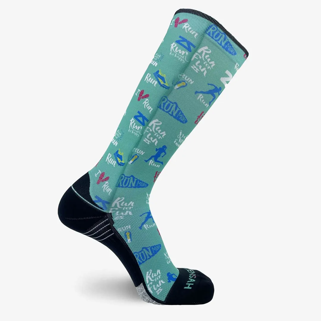 Running Motivation Compression Socks (Knee-High)