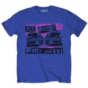 Sex Pistols Adult T-Shirt - Blue - Pretty Vacant