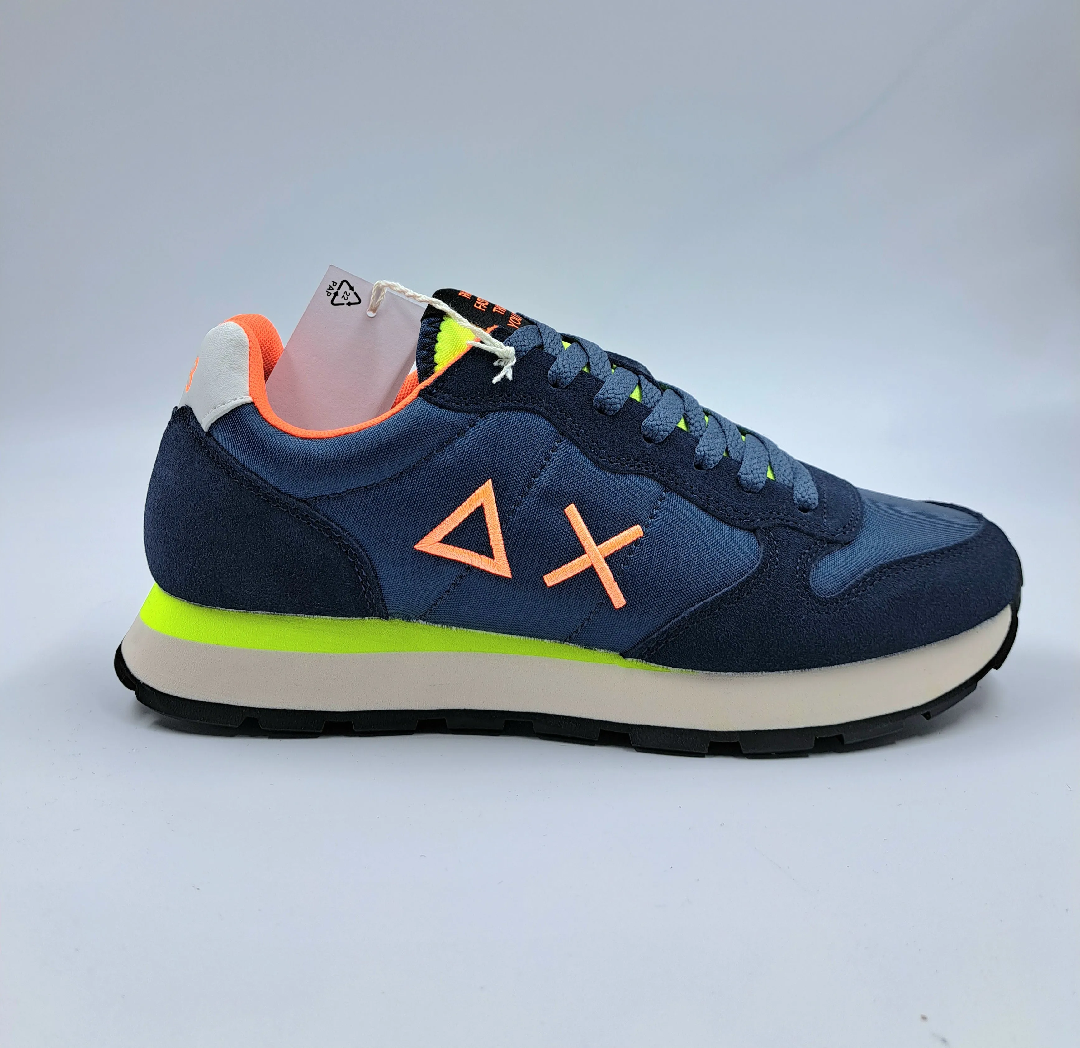 SNEAKERS TOM FLUO NAVY BLU